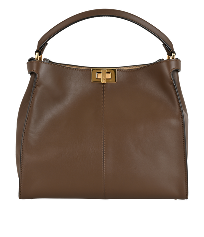 Peekaboo X Lite, &pound;1,500, Handbags, Brown, Leather, Front view